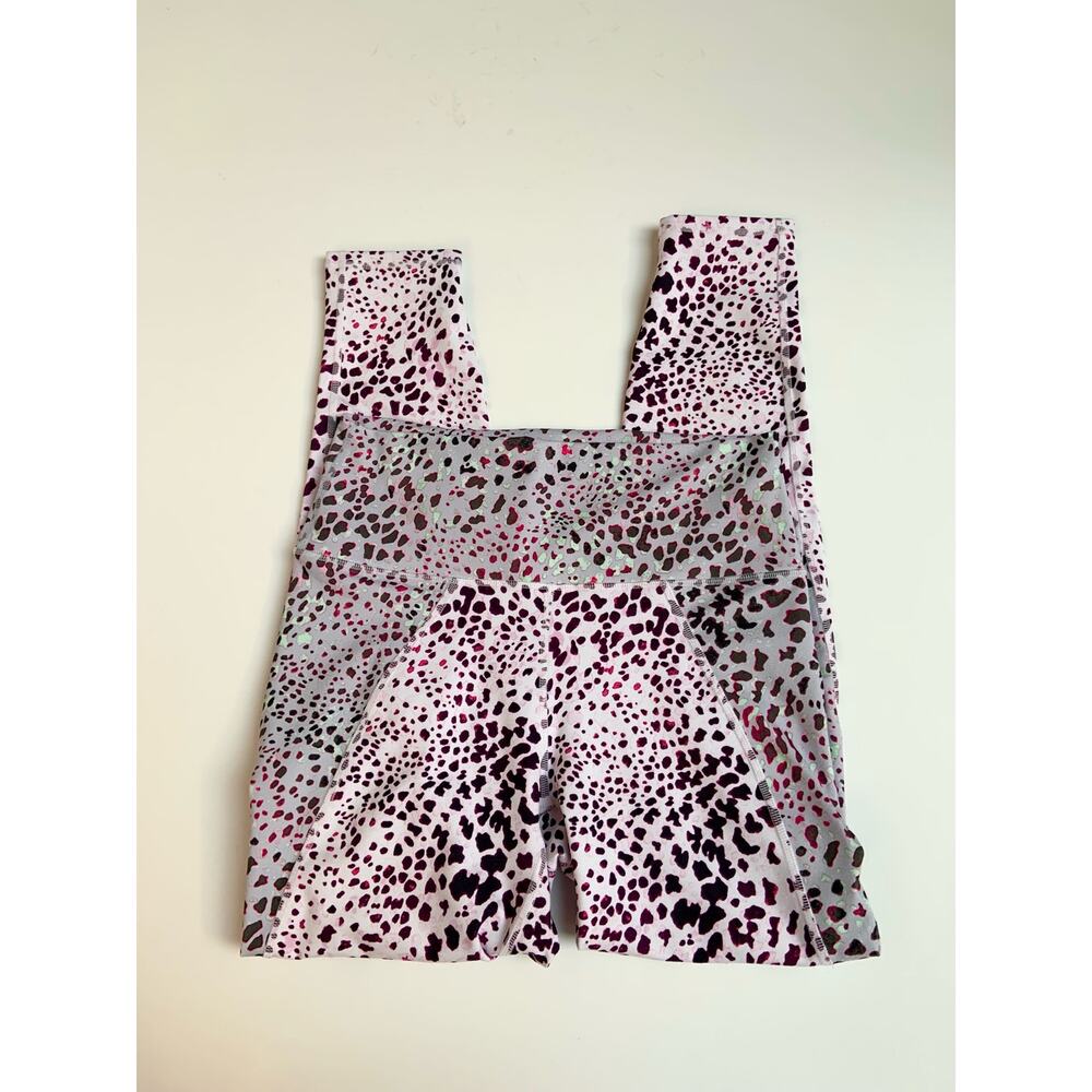 Fabletics Power Hold White Pink Gray High Waisted… - image 4